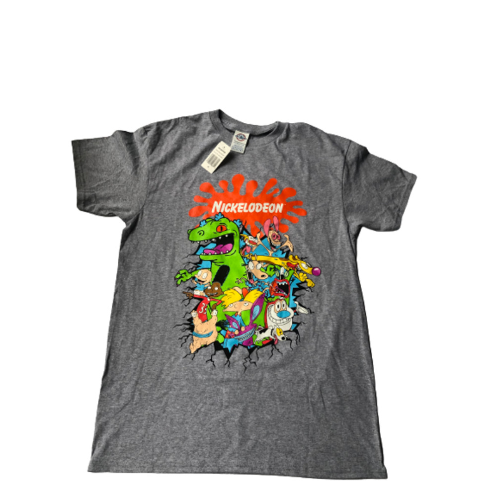 90s Nickelodeon Shirt, MULTIPLE SIZES, Gray